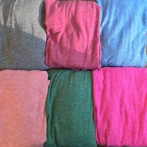 Women’s Plus Size T-Shirt Bundle 3X | Set of 6 Tie-Front Tees Multi-Color